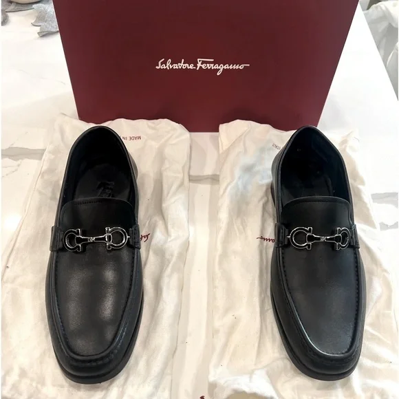 Salvatore Ferragamo Mocassin New in Boxes with dust bags size 9.5 EE New Salvatore Ferragamo Rolo 19 Black Men Moccasin 8 8.5 9  main image 4